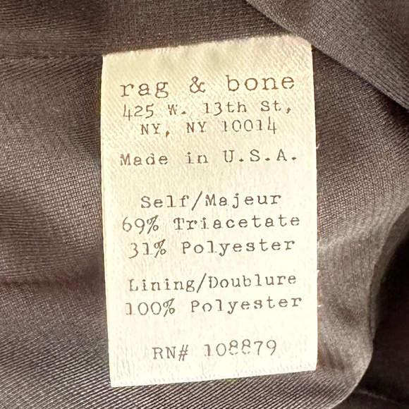 Rag & Bone Sleeveless Pleated High-Low Peplum Top Blue/Black Size 4 Modern Edgy - Picture 9 of 11